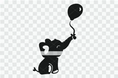 Baby elephant svg, cute elephant, baby shower cut file Product Image 1