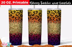 Red Valentines day 20 Oz. Skinny Tumbler wrap Product Image 1