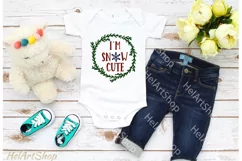 I'm snow Cute svg, first christmas svg, baby christmas svg Product Image 2