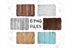 Wood Sublimation Background PNG Bundle, Frame Clip Art Splat - Free Design of The Week Product Image 1