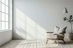 Sleek Armchair minimalist. Generate Ai Product Image 1