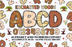 Fall Autumn Alphabet png clipart, fall autumn letters doodle Product Image 1