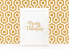 Be My Valentine Printable Poster Inspirational Quote SVG art Product Image 1