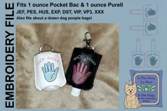 ITH Back Away Hand Sanitizer Holder - Key Fob or Bag Tag Product Image 1