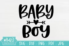 Cute Baby SVG - Baby Boy - Newborn SVG Product Image 2