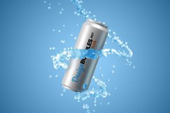 Aluminum can of liquid mock up. Product Image 1