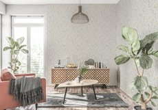 Wall mockup - Wallpaper mockup - Living room scene Product Image 9