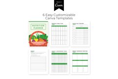 NUTRITION PLANNER, CUSTOMIZABLE CANVA TEMPLATE Product Image 2
