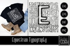 Equestrian Typography Shirt | Hand Lettered Sport SVG Product Image 1