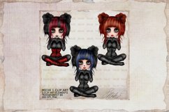 Michi 1 Cute Cat Girl Clip Art Product Image 1