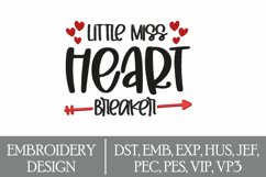 Valentine's Day Machine Embroidery Design Product Image 1