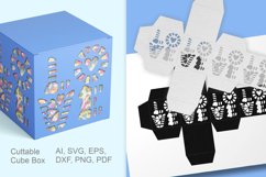 Set of 2 Love Cuttable Gift Boxes with Repeating Holes SVG Product Image 5