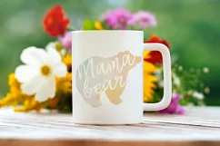 Mommy Bear Quote Clipart PNG for Sublimation Product Image 1