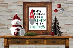 There's No Place Like Gnome for the Holidays SVG Cut File Product Image 4