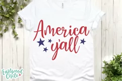 America Y'all - A 4th of July SVG Cut File Product Image 2