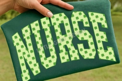 Coquette Nurse St Patrick's Day SVG PNG, Preppy Nurse Png Product Image 1