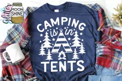 Camping Is In Tents SVG DXF PNG EPS Cutting File Product Image 2