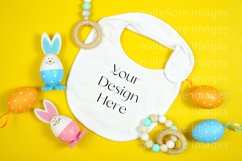 Easter Baby Bib Mock Up Styled Stock Photo SVG Design Mockup Product Image 2