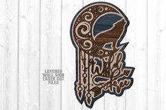 Dreamcatcher Wolf Moon SVG Glowforge Laser Cut Files Product Image 1