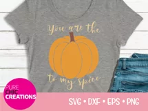 Fall SVG|You Are The Pumpkin To My Spice|SVG DXF PNG EPS Product Image 2