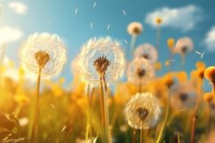 Common Dandelion Background Wallpaper Product Image 1