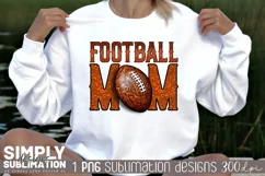 Football Mom| Rustic Football Sublimation Png Product Image 2