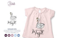 Ich liebe Musik SVG | Schwan SVG Product Image 1