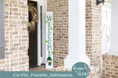 St. Patricks Gnome Welcome Sign SVG, Sublimation, Printable Product Image 4