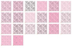 Pink and Silver Art Deco Digital Paper Product Image 5