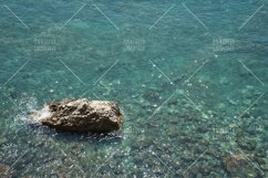 Sea aerial view with stones near coast Product Image 1