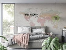 Wall mockup - Wallpaper mockup Product Image 5