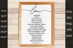 Love is Patient SVG EPS PNG Love Is Kind SVG Christian SVG Product Image 1