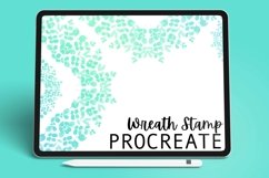 Wreath Stamp Brush - Procreate Brush Product Image 1