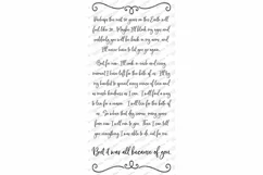 Because Of You - Child Baby Loss - Grief Bereavement SVG DXF Product Image 2