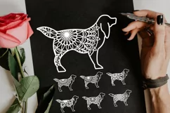 Papercut Dogs Set, Mandala Dogs, Pet, Animal, Floral, Cute Product Image 4