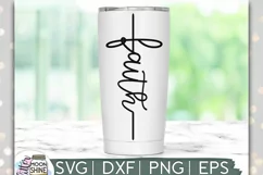 Faith Cross SVG DXF PNG EPS Cutting Files Product Image 1
