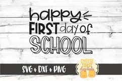 Happy First Day of School - Back to School SVG PNG DXF Files Product Image 2