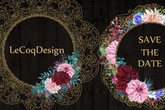 Gold Lace frames clipart Product Image 2