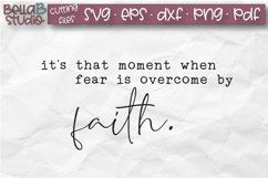 Faith SVG, Faith Over Fear SVG File, Wood Sign Cut File Product Image 2