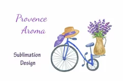 Lavender floral sublimation, PNG, watercolor clipart Product Image 1