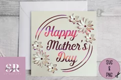 3D Floral Mother’s Day card | Paper cutting | Mother’s Day Product Image 3
