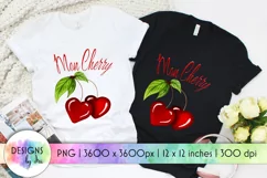 Mon Cherry PNG | Sweet Cherries Design | Valentines Day Product Image 1