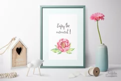 Watercolor Peonies set - Free Design of The Week Product Image 9
