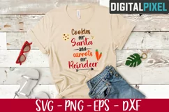 Cookies For Santa SVG PNG DXF Circut Cut Silhouette 3 Product Image 2