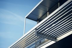 Commercial Aluminium Building Fascia Logo Signage Mockup Product Image 1