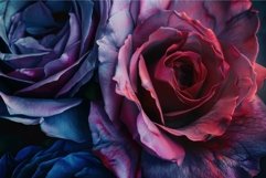 Mesmerizing closeup of roses with a dramatic twilight color Product Image 1