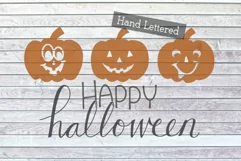 Happy Halloween Cute Pumpkin Front Porch Sign SVG PNG JPG Product Image 2