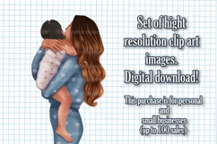 Mom clipart, Mother's Day Clipart, Parents clipart Product Image 4