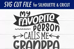 Fathers Day | Grandpa | Favorite People Person | SVG Product Image 3
