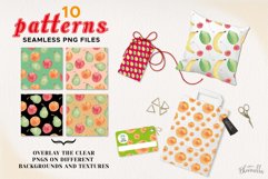 Fruit Seamless Patterns Digital Papers Watercolor Fun Apples Product Image 2